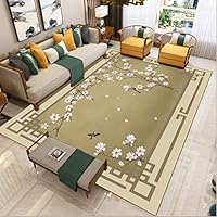 Amazon｜(リュウホウ)中華風ラグ カーペット 花模様 洗える 滑り